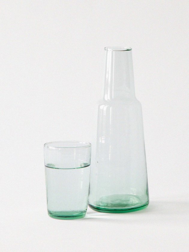 Lagonna carafe and drinking glass